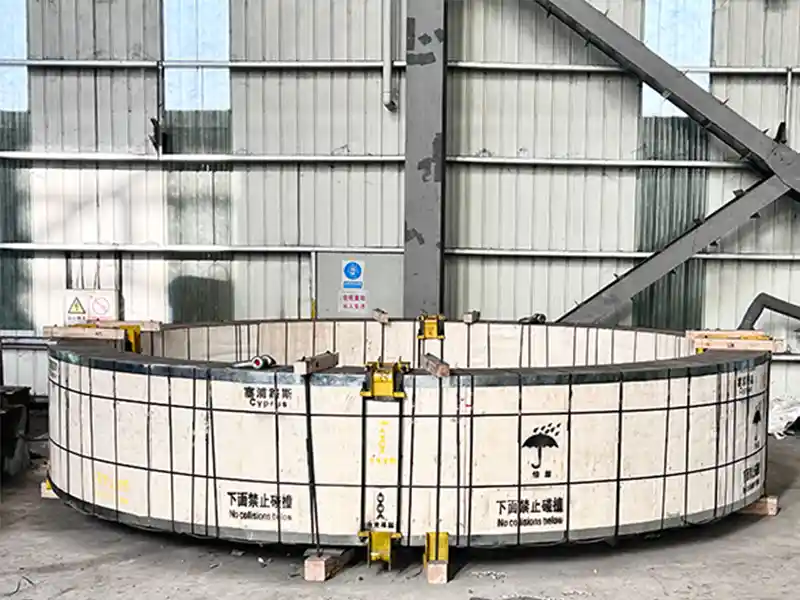 Fundición de 110 toneladas de correa de rueda de ZG35CrMo para Brasil por Hanhai Metallurgy